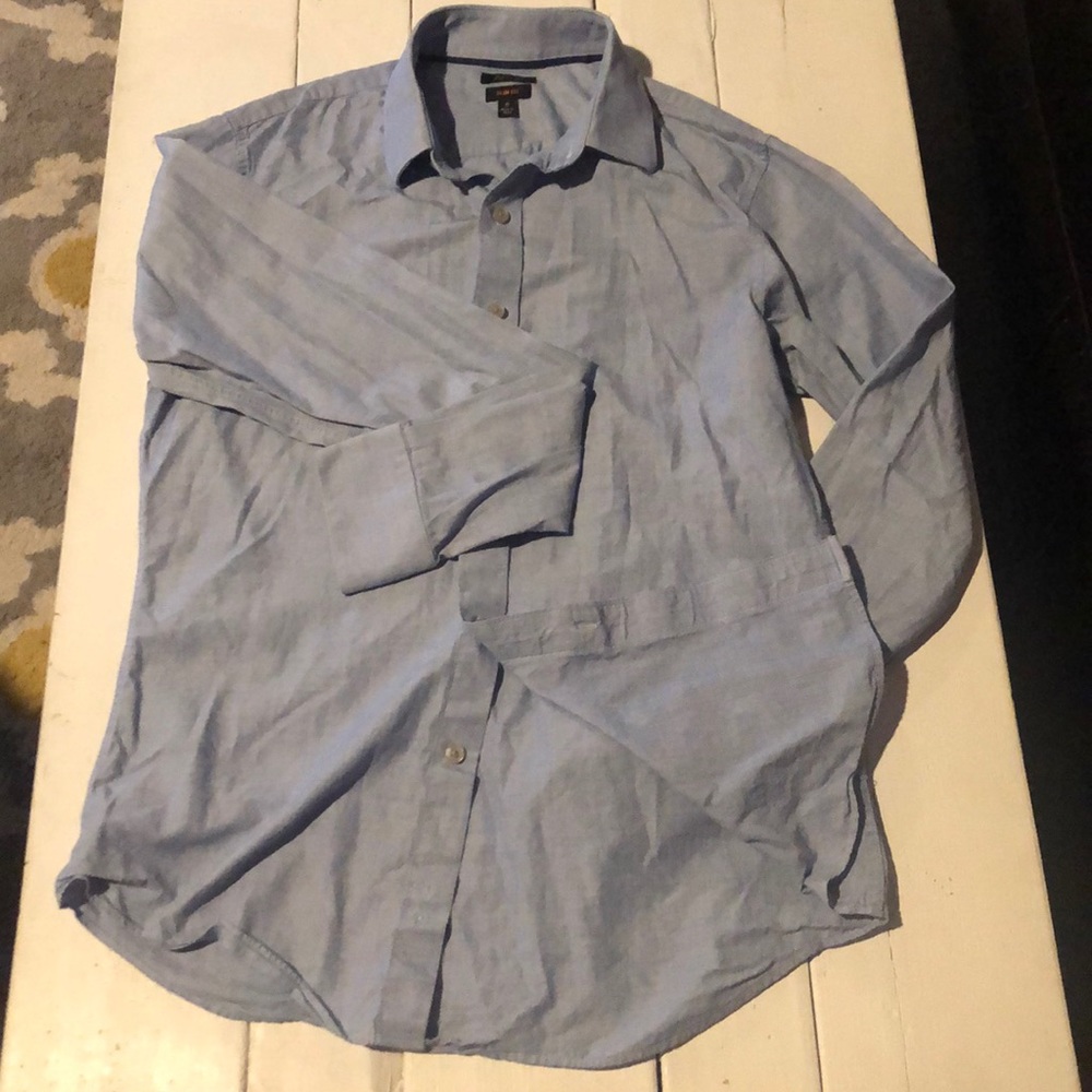 Men’s button dress shirt.